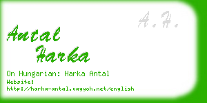 antal harka business card